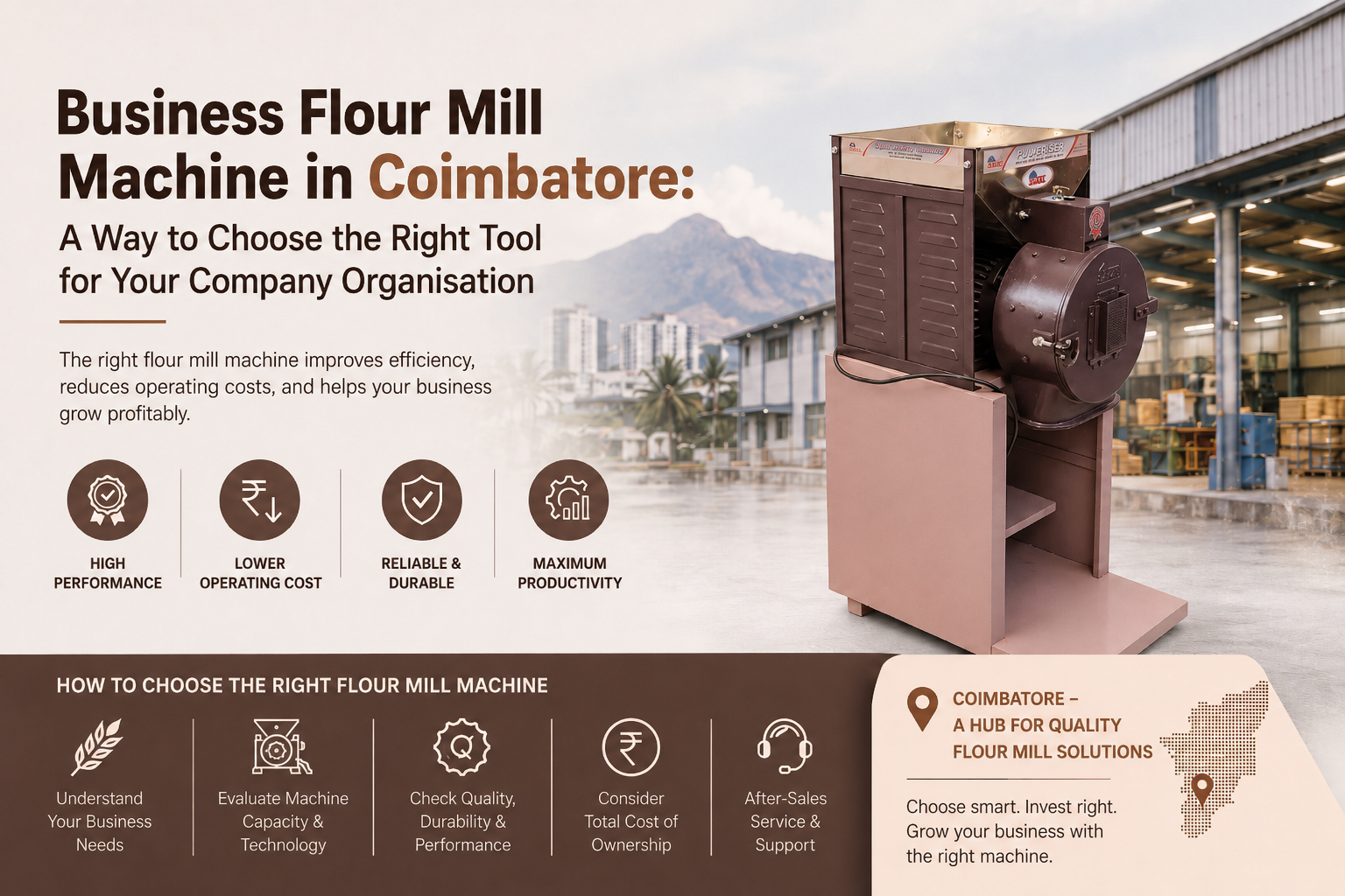  Commercial Flour Mill Machine in Coimbatore: How to Choose the Right Machine for Your Business