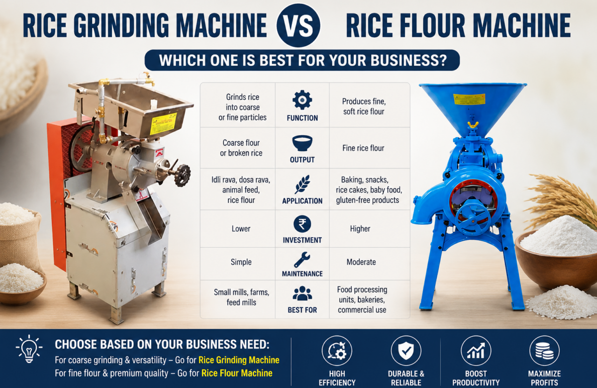  Rice Grinding Machine vs Rice Flour Machine: Which One Is Best for Your Business?